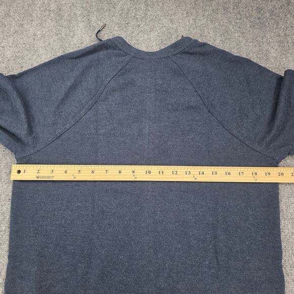 prAna Sweater Dress Womens Small Blue Heather Nautical Cozy Up Terry Pockets - Picture 7 of 16